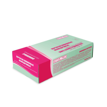 Перчатки виниловые Sitek PRO, 50 пар/уп Перчатки виниловые Sitek PRO, 50 пар/уп